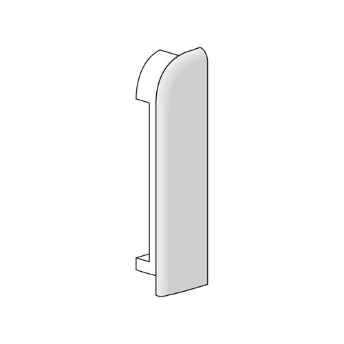 Endkappe links DURASTEP DP Aluminium titan Feinschliff 11mm