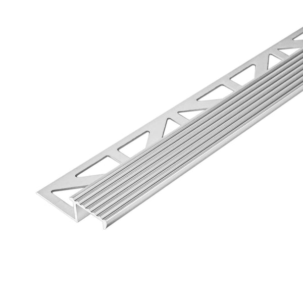 Treppenstufenprofil DURASTEP SOLID Aluminium eloxiert silber 9mm 250cm