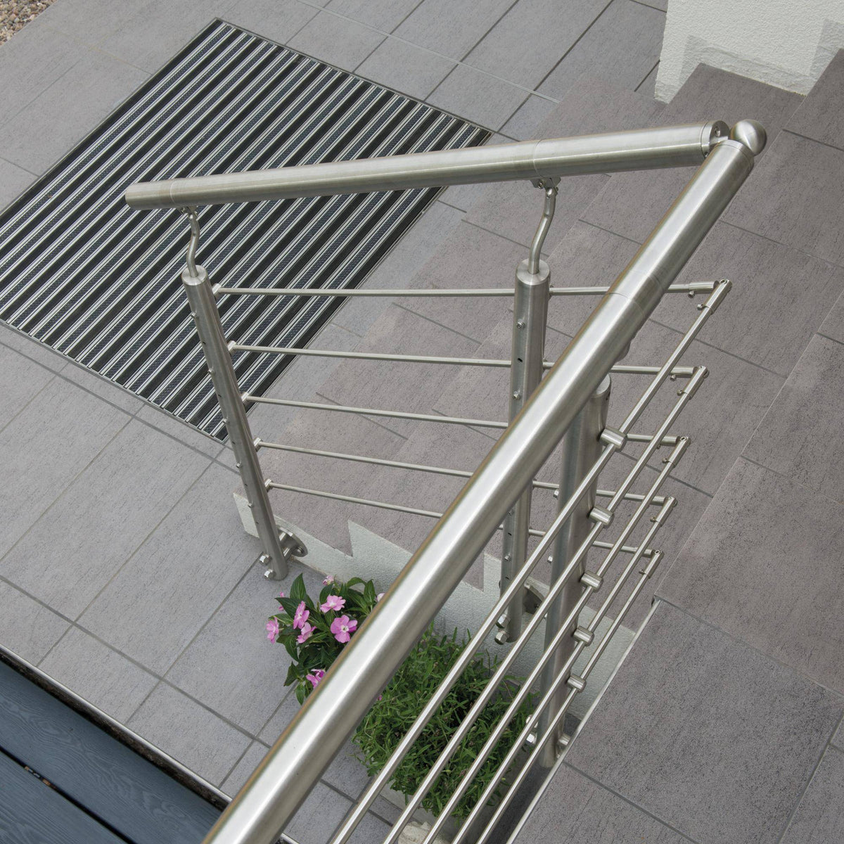 Fertigmatten Rips DURAWAY STANDARD Aluminium schwarz (33) 60x40cm 10mm