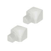 Innenecke DURONDELL Aluminium pulverbeschichtet weiß 12,5mm