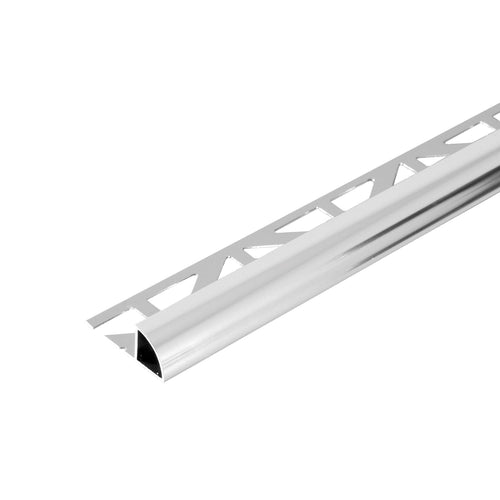 Viertelkreisprofil DURONDELL Aluminium hochglanzeloxiert silber 8mm 250cm