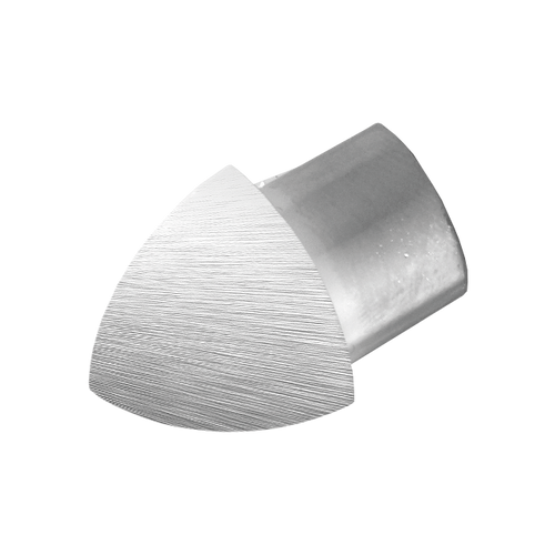 Außenecke DURONDELL Aluminium hochglanzeloxiert gebürstet silber 8mm