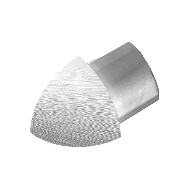 DURAL outside corner DURONDELL aluminium high gloss anodised brushed silver 12.62mm