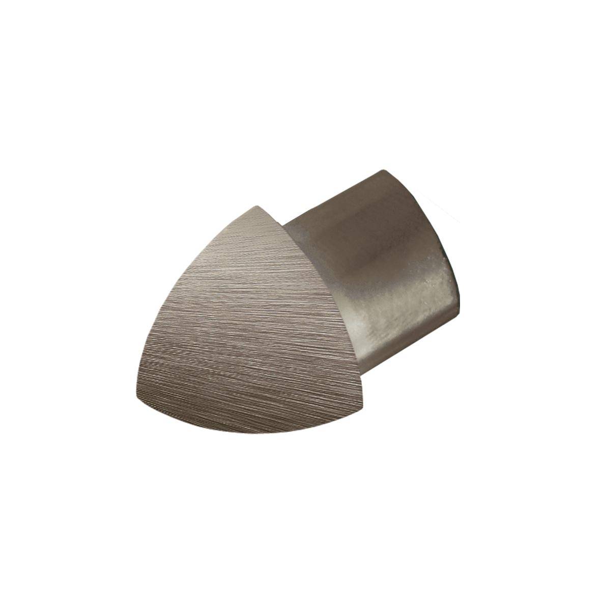 Außenecke DURONDELL Metalldruckguss hochglänzend gebürstet titan 8mm