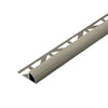 Viertelkreisprofil DURONDELL Aluminium hochglanzeloxiert gebürstet titan 8mm 250cm