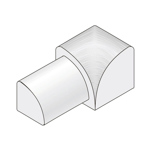 DURAL inside corner DURONDELL aluminium anodised silver 20mm