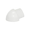 DURAL buitenhoek DURONDELL aluminium gepoedercoat wit 10,3 mm