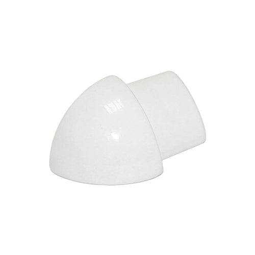 DURAL buitenhoek DURONDELL aluminium gepoedercoat wit 10,3 mm
