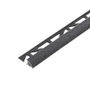 DURAL quarter circle profile DURONDELL aluminium structured coated anthracite 10mm 250cm