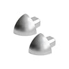 Außenecke DURONDELL Metalldruckguss silber matt 10mm
