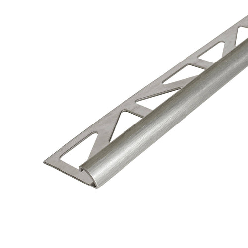 Viertelkreisprofil DURONDELL Edelstahl (V2A/304) silber Feinschliff mit Schutzfolie 11mm 250cm