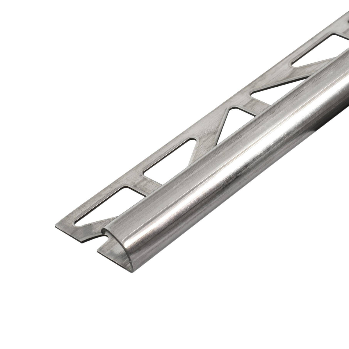 DURAL Profilé en quart de cercle DURONDELL Acier inoxydable (V2A/304) argenté naturel 10mm 250cm