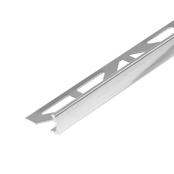 Profilé angulaire DURAL DUROSOL aluminium anodisé brillant brossé argent 10mm 250cm
