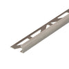 DURAL angle profile DUROSOL aluminium high gloss anodised brushed titanium 12.5mm 250cm