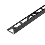 Winkelprofil DUROSOL Aluminium pulverbeschichtet schwarz glänzend 8mm 300cm