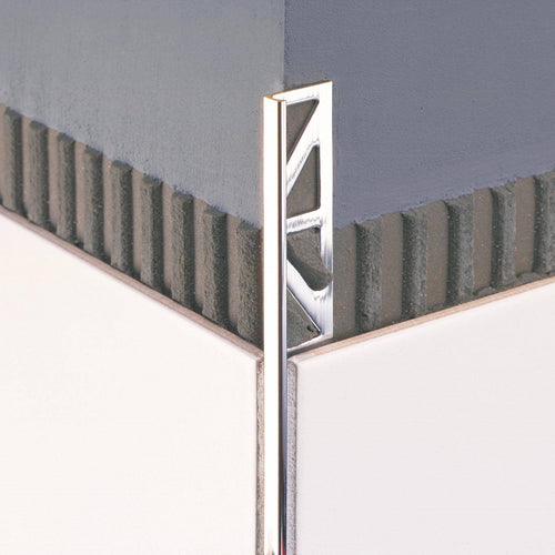 DURAL angle profile DUROSOL brass chrome-plated 9mm 250cm