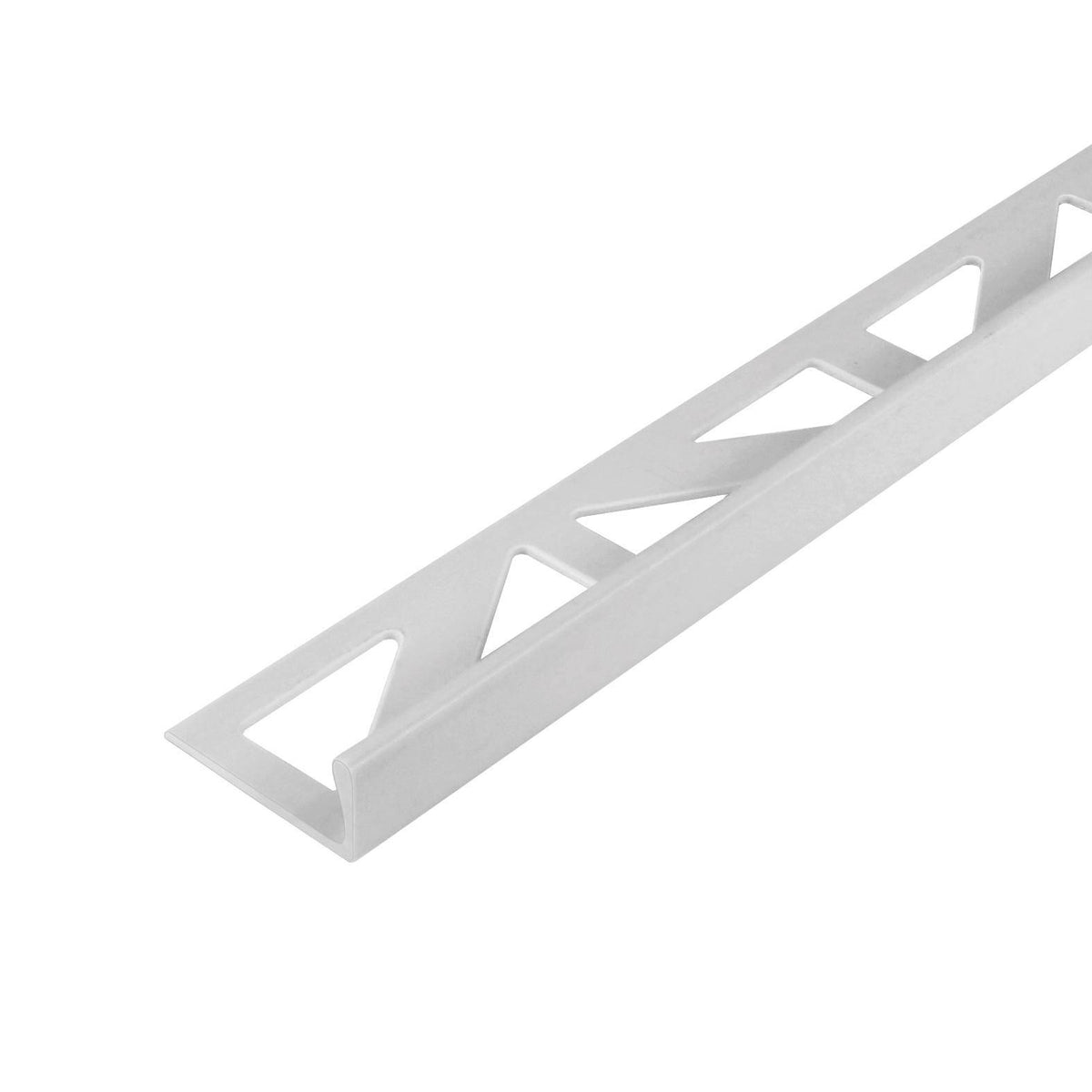 Winkelprofil DUROSOL PVC silbergrau glänzend 12mm 250cm