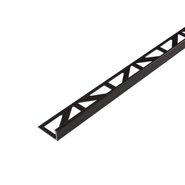 DURAL hoekprofiel DUROSOL aluminium gepoedercoat Salt'n'pepper zwartbruin 10mm 250cm