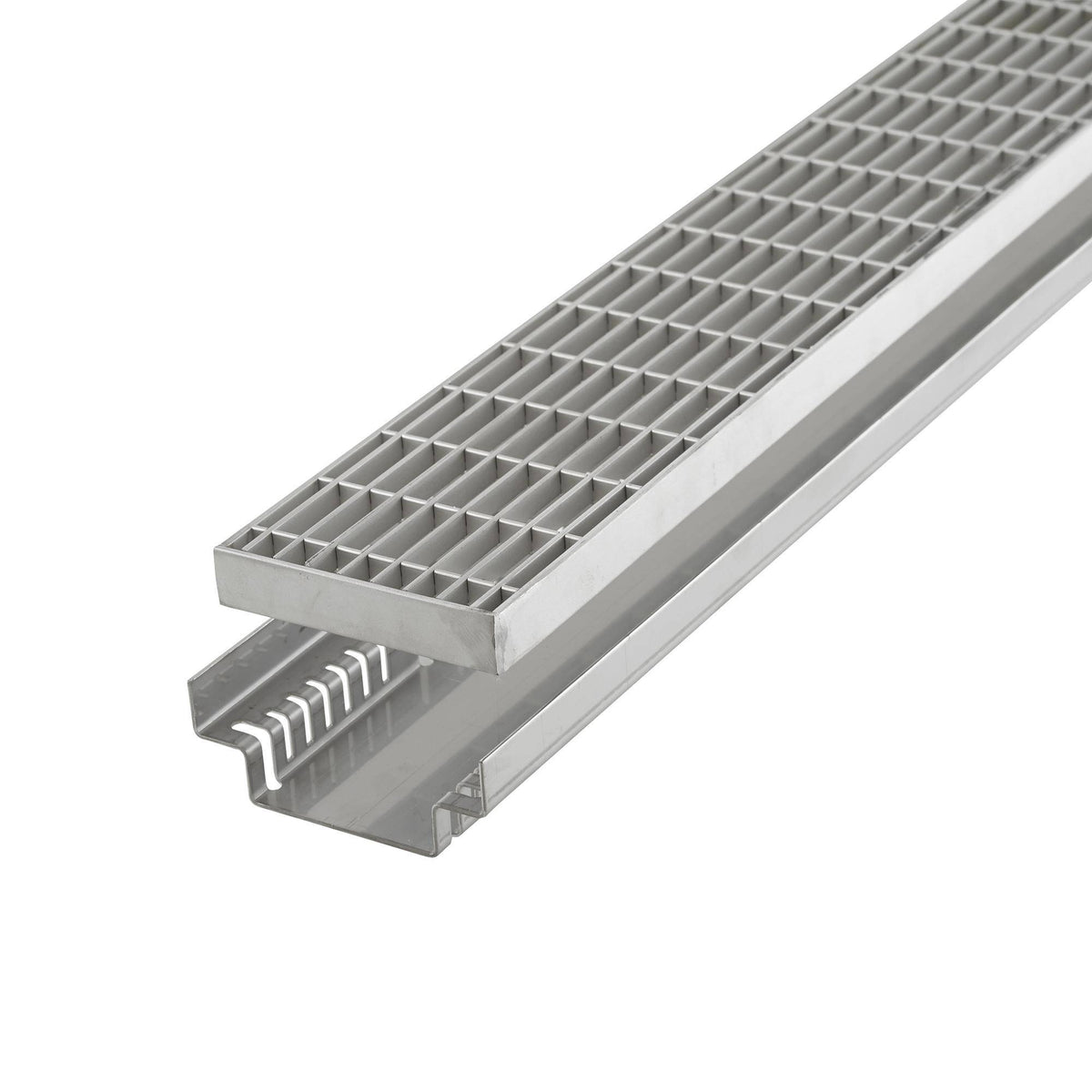 Caniveau de drainage DURAL DW-DRAIN 140 acier inoxydable (V2A/304) naturel 40mm 100cm