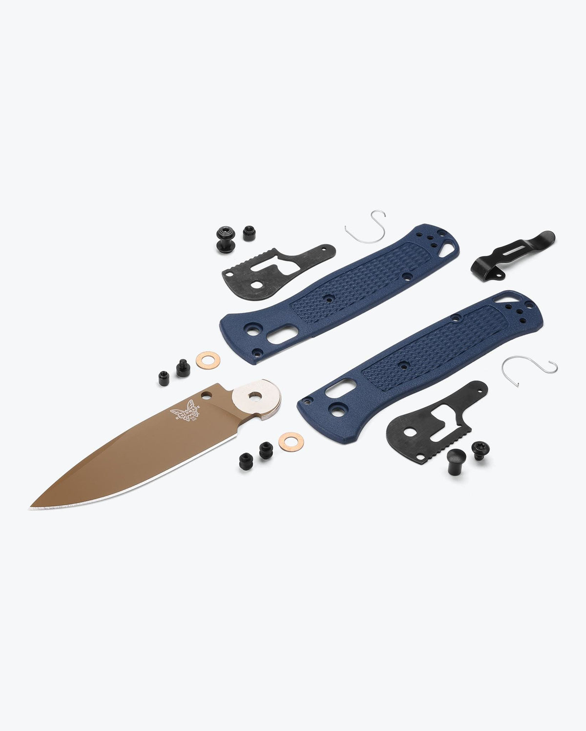Bugout® Crater Blue Grivory® - Exploded Parts View Assembly | Benchmade Knife Co.