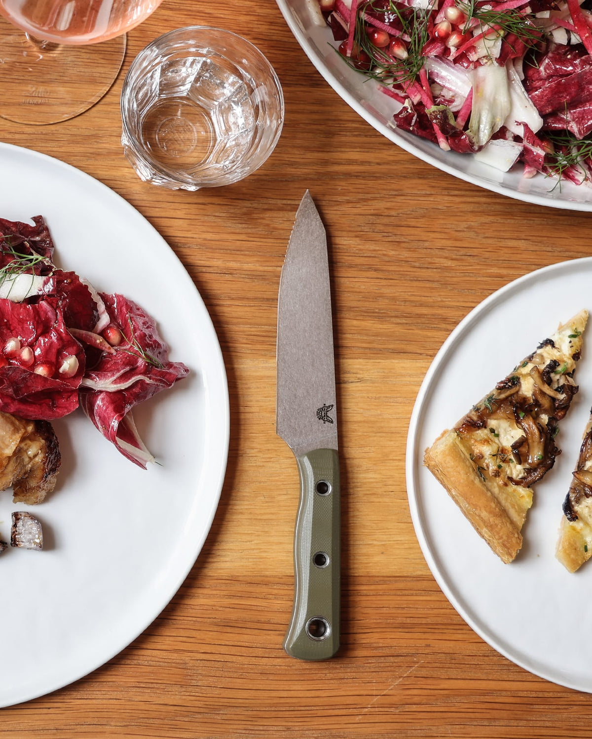 Custom Table Knife Set - Kitchen Table Setting View | Benchmade Knife Co.