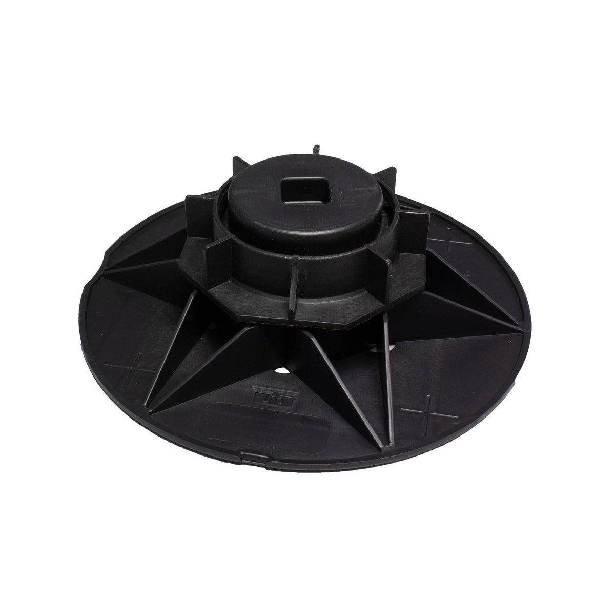 Socle de plots DURAL FLEXIBAL BA aluminium noir-bleu 77mm