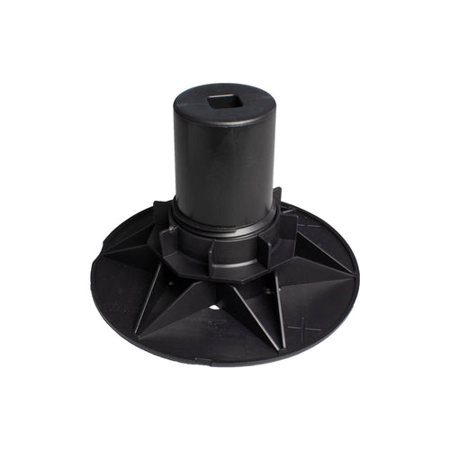 Stelzlagersockel FLEXIBAL BA Aluminium schwarz-blau 133mm