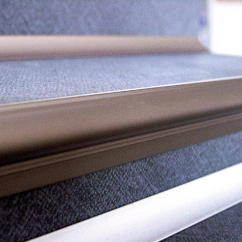 Treppenstufenprofil FLORENTOSTEP Aluminium eloxiert titan 11mm 250cm