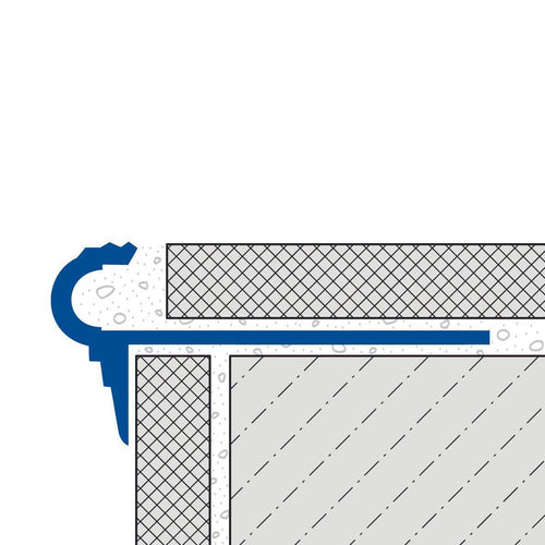 Treppenstufenprofil FLORENTOSTEP Aluminium eloxiert silber 9mm 250cm