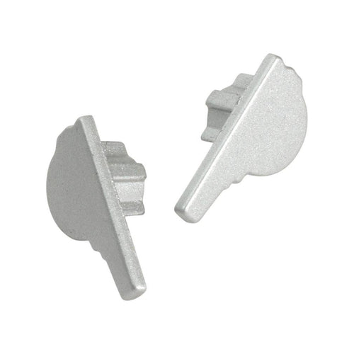 DURAL end cap left FLORENTOSTEP die-cast metal silver 9mm