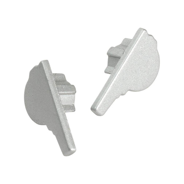 Embout DURAL droit FLORENTOSTEP métal moulé argent 9mm