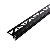 DURAL base profile FLORENTOSTEP LED aluminium powder-coated black matt RAL 9011 9mm 250cm