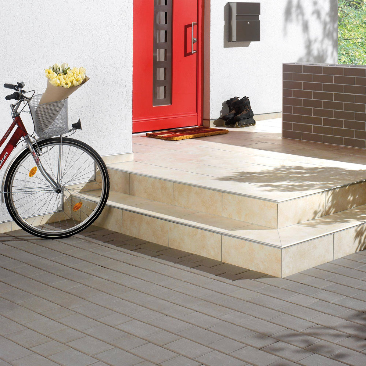 Treppenstufenprofil FLORENTOSTEP Aluminium eloxiert silber 11mm 250cm