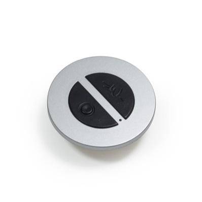Interrupteur DURAL LED à encastrer Emotion Insert de prise, à encastrer, télécommande manuelle LED EMOTION plastique argent/noir 13,1mm