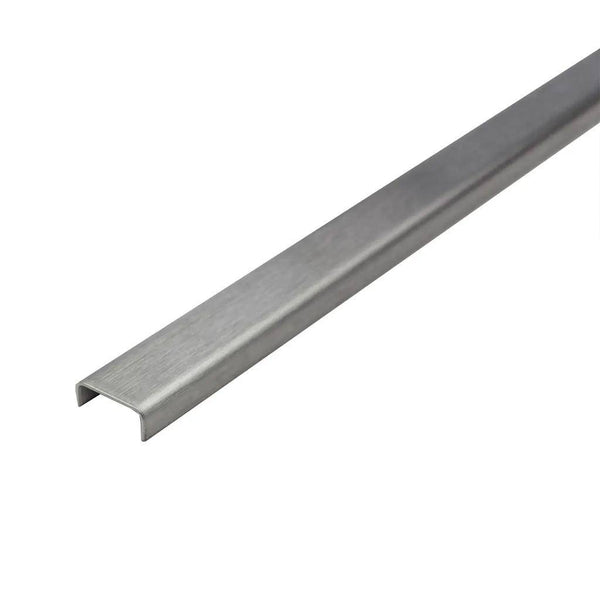 Wandanschlussprofil SHOWER-GK CONNECT Edelstahl (V2A/304) gebürstet 8mm 100cm
