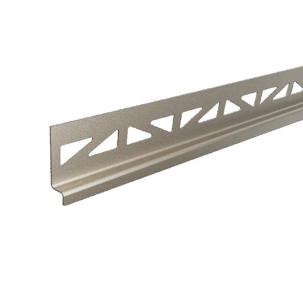Wandanschluss Gefällekeil links (in Blickrichtung zur Rinne) SHOWER-GK TILE Edelstahl (V2A/304) sand RAL 0808005 strukturbeschichtet 12,5mm 98cm