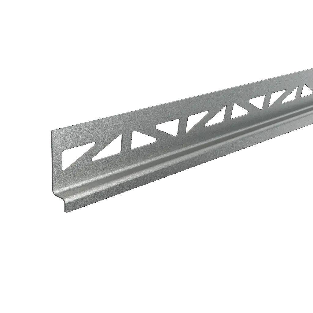 Raccord mural DURAL Cale de pente à droite (dans le sens de la vue vers le caniveau) SHOWER-GK TILE Acier inoxydable (V2A/304) structuré gris béton RAL 0006500 12,5mm 120cm