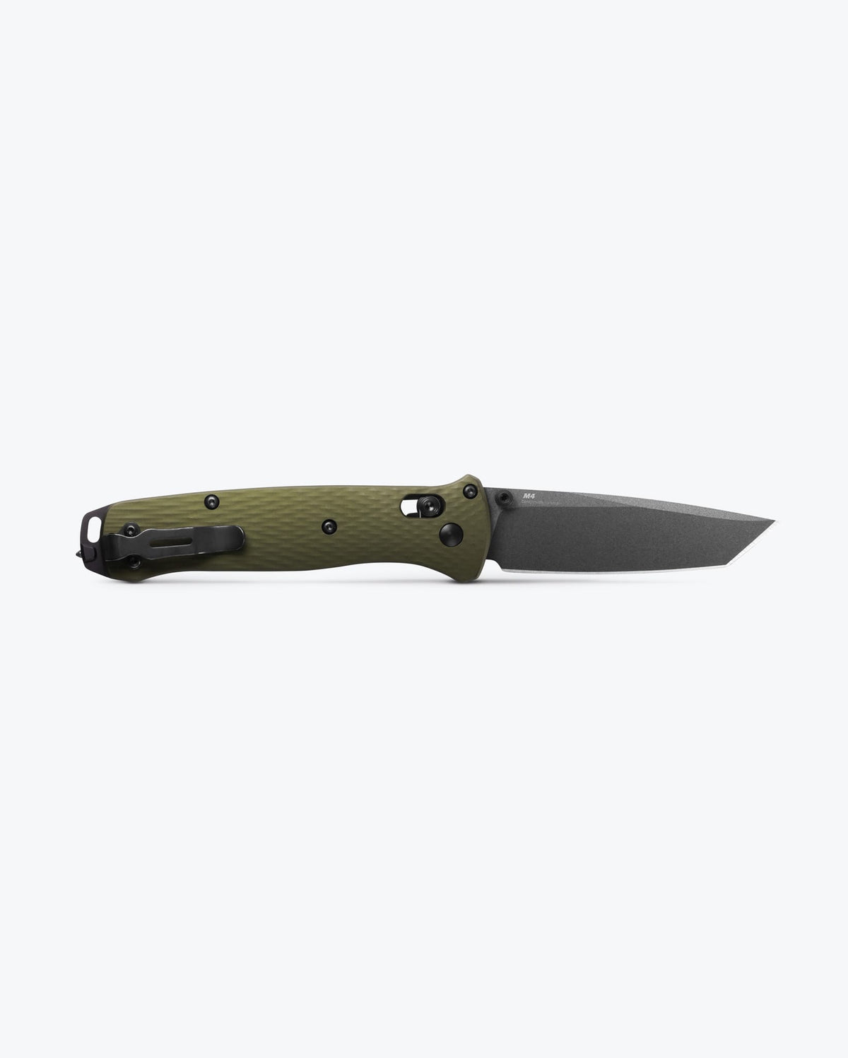 Benchmade Bailout Woodland Green Aluminum Tactical Knife - Open Opposite Side View | Benchmade Knife Co.