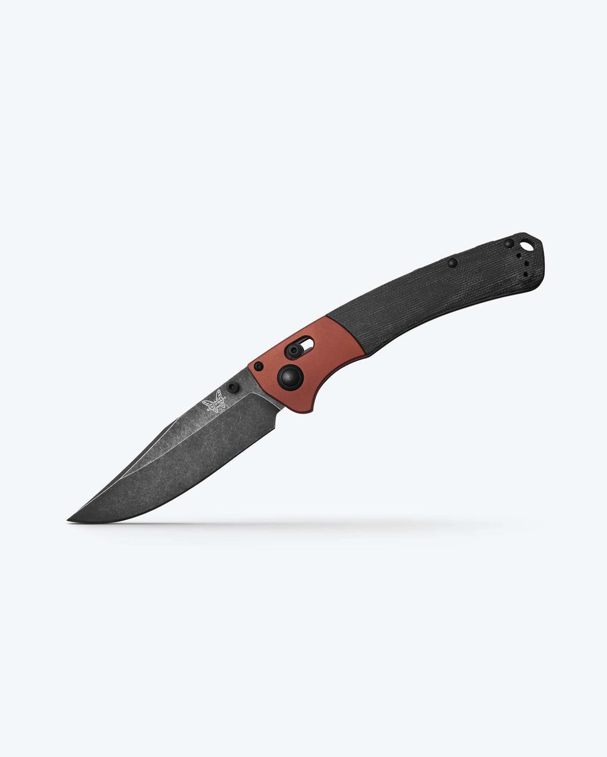 Crooked River Burnt Copper Black Micarta - Angled Profile Open | Benchmade Knife Co.