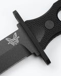 SOCP® Fixed Blade Black G10 - Close-up Detail View | Benchmade Knife Co.