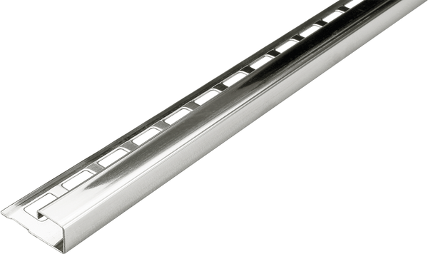 FLIESENEXPERT 24 Profilé carré LARGO CANTO Acier inoxydable (V2A/304) brossé 10mm 250cm