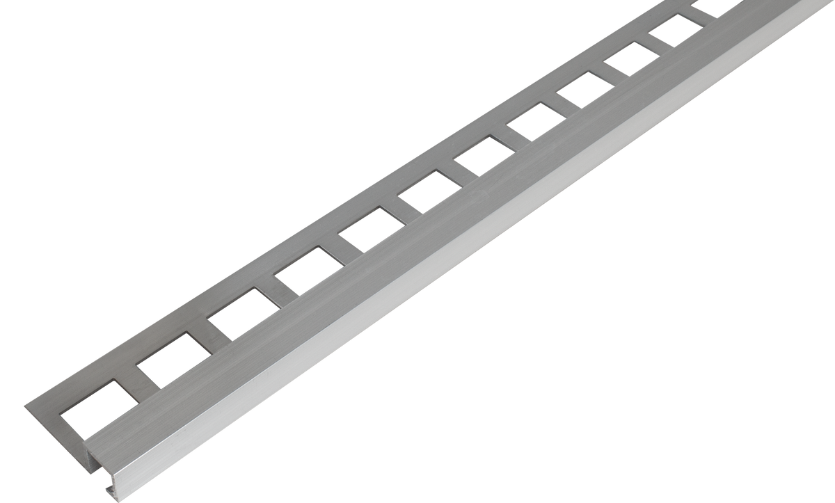 FLIESENEXPERT 24 Profilé carré LARGO CANTO Aluminium naturel 11mm 250cm