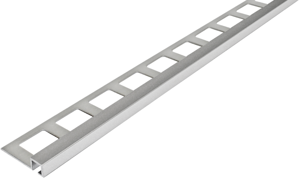 Quadratprofil LARGO CANTO Aluminium eloxiert silber 10mm 250cm