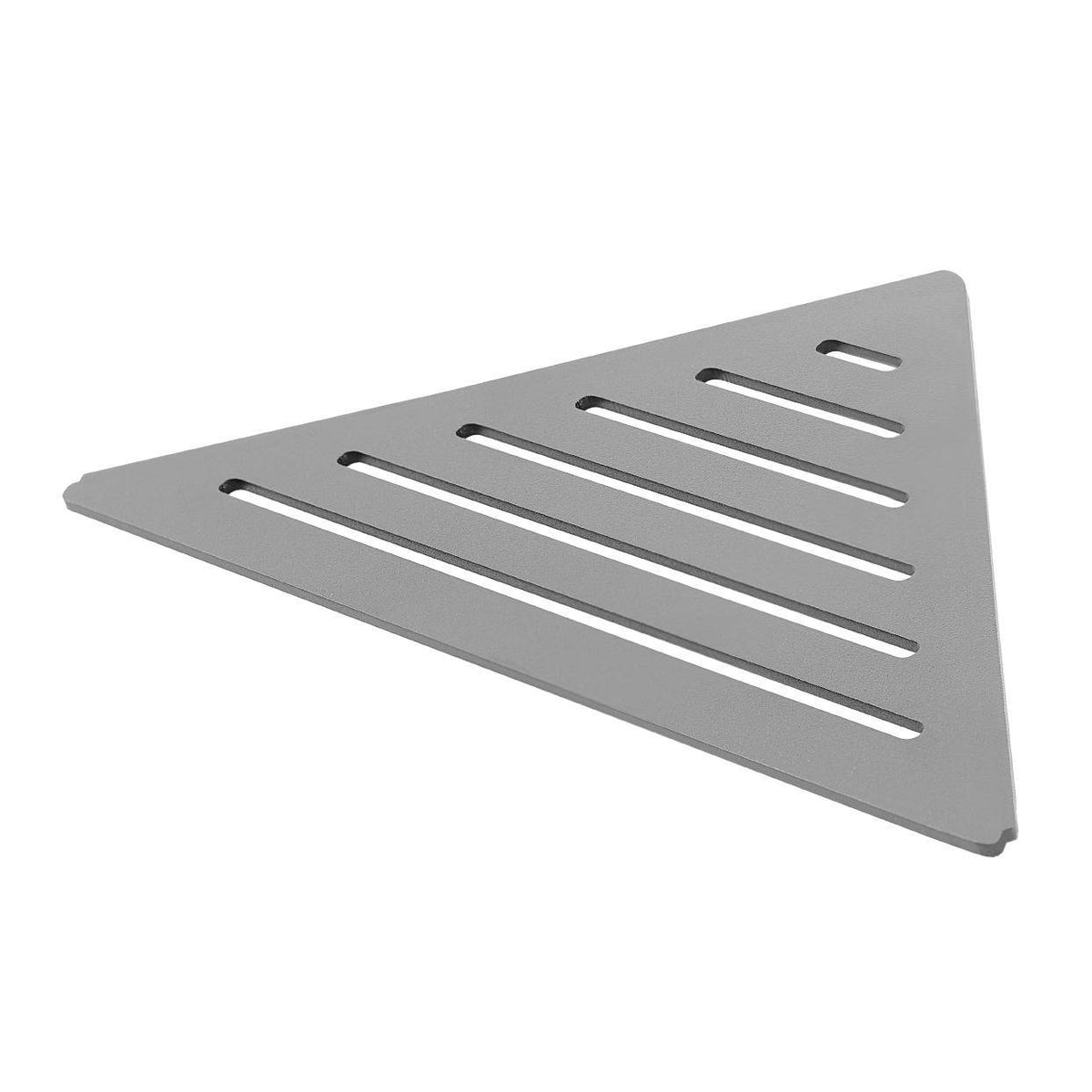 Eckablage TI-SHELF LINE Aluminium strukturbeschichtet betongrau RAL 0006500