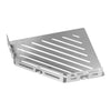 Tablette d'angle DURAL avec tringle TI-SHELF LINE Acier inoxydable (V2A/304) naturel 32mm