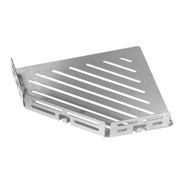 Tablette d'angle DURAL avec tringle TI-SHELF LINE Acier inoxydable (V2A/304) naturel 32mm