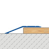 Anpassungsprofil LP-TRANS Aluminium eloxiert silber 12-16mmmm 270cm
