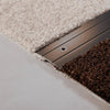 Übergangsprofil gebohrt MAXIFLOOR Aluminium eloxiert titan 100cm
