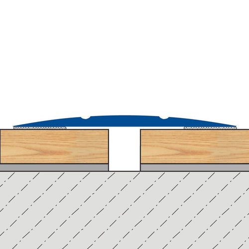 Übergangsprofil gebohrt MAXIFLOOR Aluminium eloxiert silber 100cm