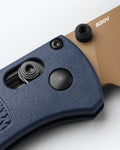 Bugout® Crater Blue Grivory® - AXIS Lock Mechanism Close-up | Benchmade Knife Co.